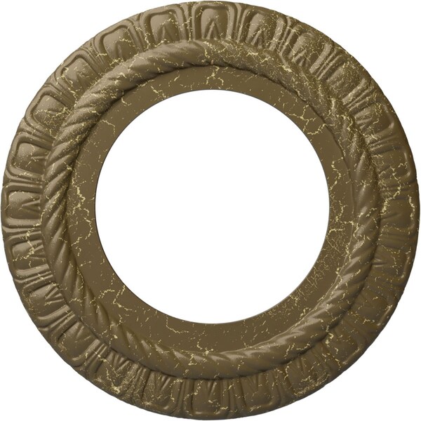 Ekena Millwork Claremont Medallion (Canopies up to 7"), 10 5/8"OD x 5 3/4"ID x 1/2"P, Mississippi Mud Crackle CM10CLMMC - main